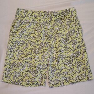 Spotted Zebra Knit Shorts Kids L 10 Green Toy Story Alien Pixar Disney LGM Grey